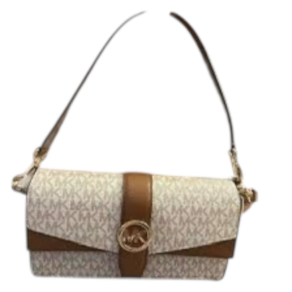 Michael Kors Greenwich Vanilla, Tan, Cream Crossbody and Shoulder Bag - Picture 4 of 10